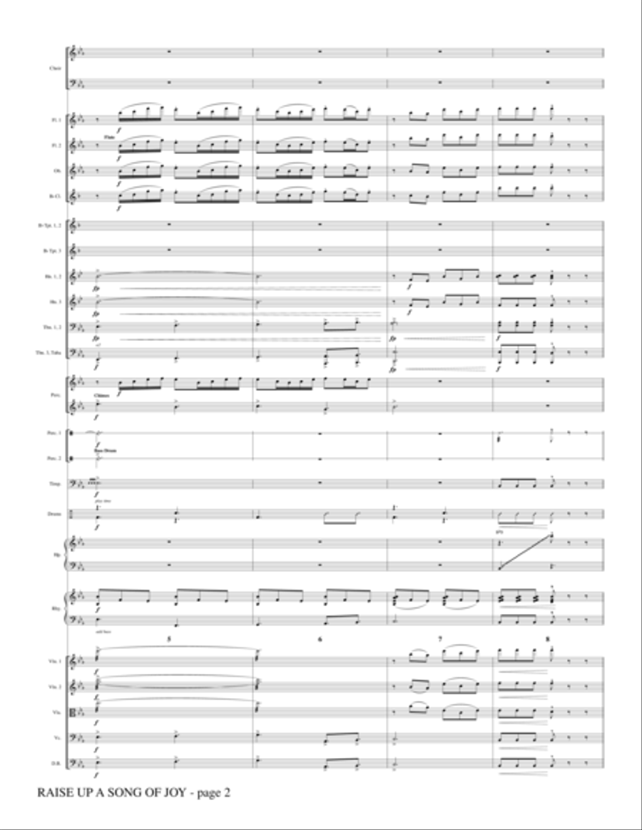 Raise Up A Song Of Joy - Full Score Choir scores gallery preview page 2