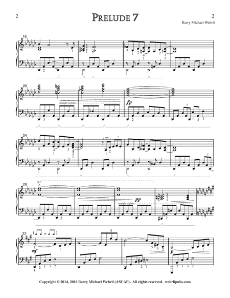 Prelude 7 from "Book of Preludes: 1-15 for Piano" image number null