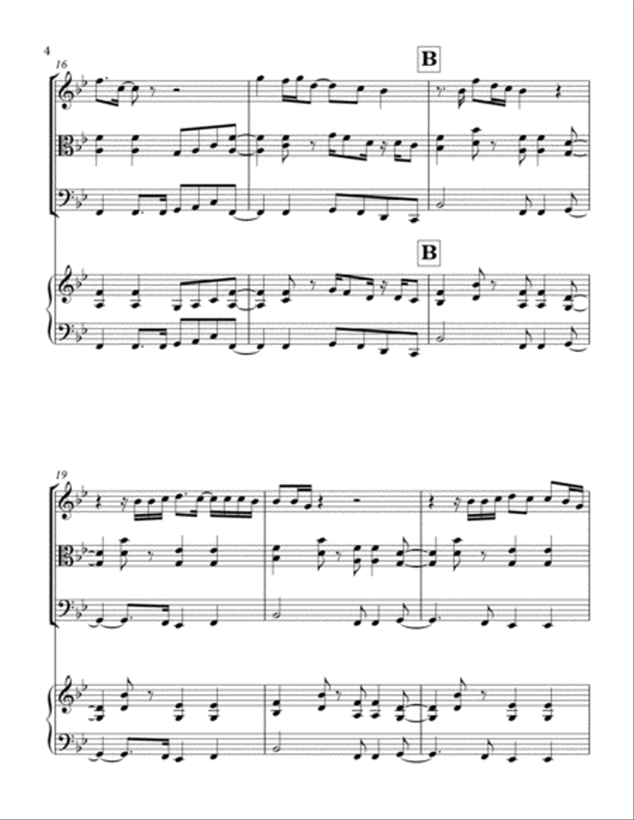 You Are The Best Thing Piano Quartet scores gallery preview page 4