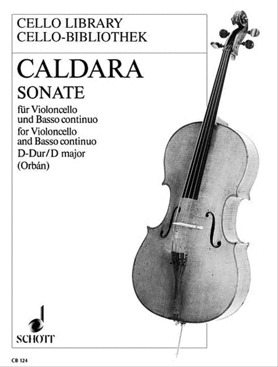 Sonata D Major Cello scores gallery preview page 1