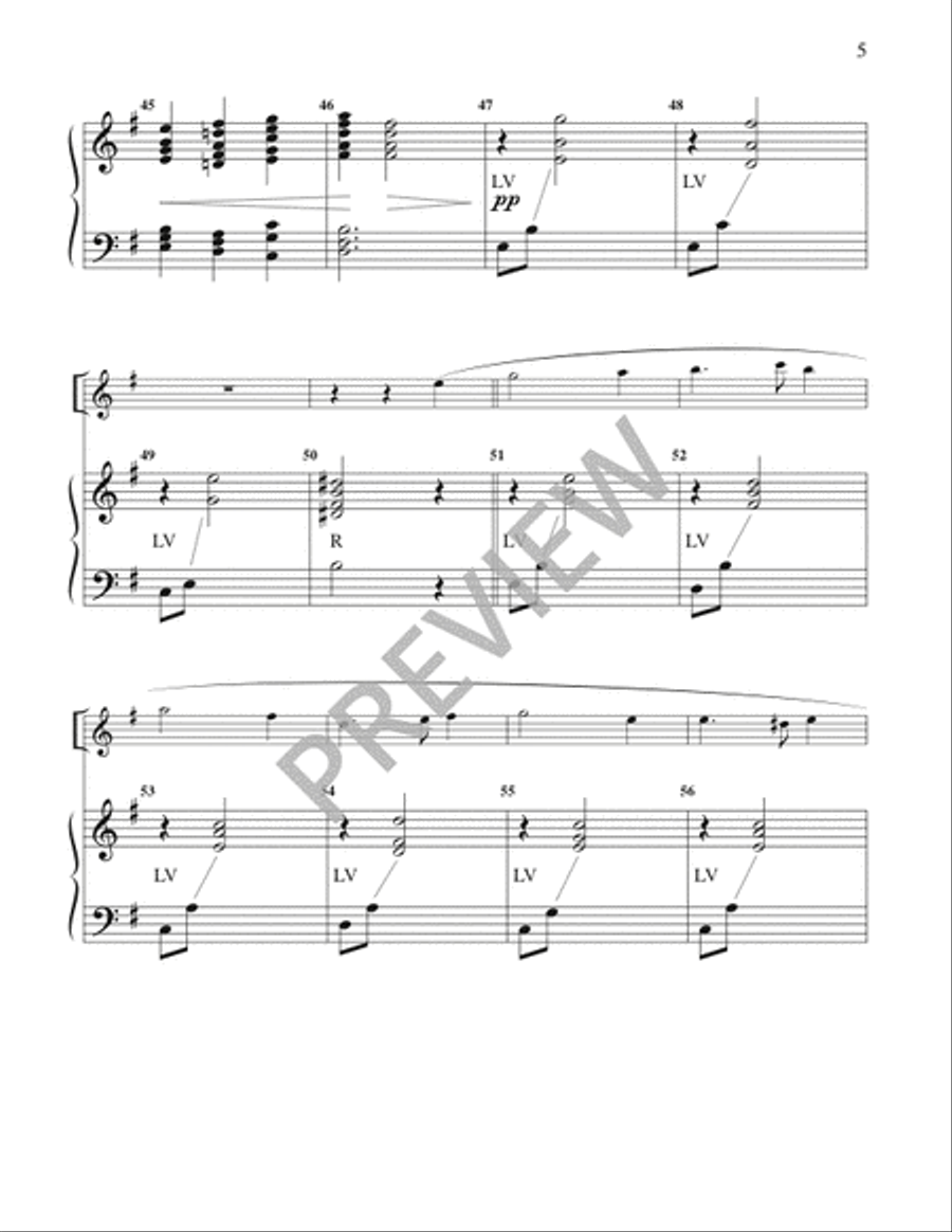 Lullay, Thou Son of Mary, 3 oct. edition - Handbells 3-Octaves scores gallery preview page 6
