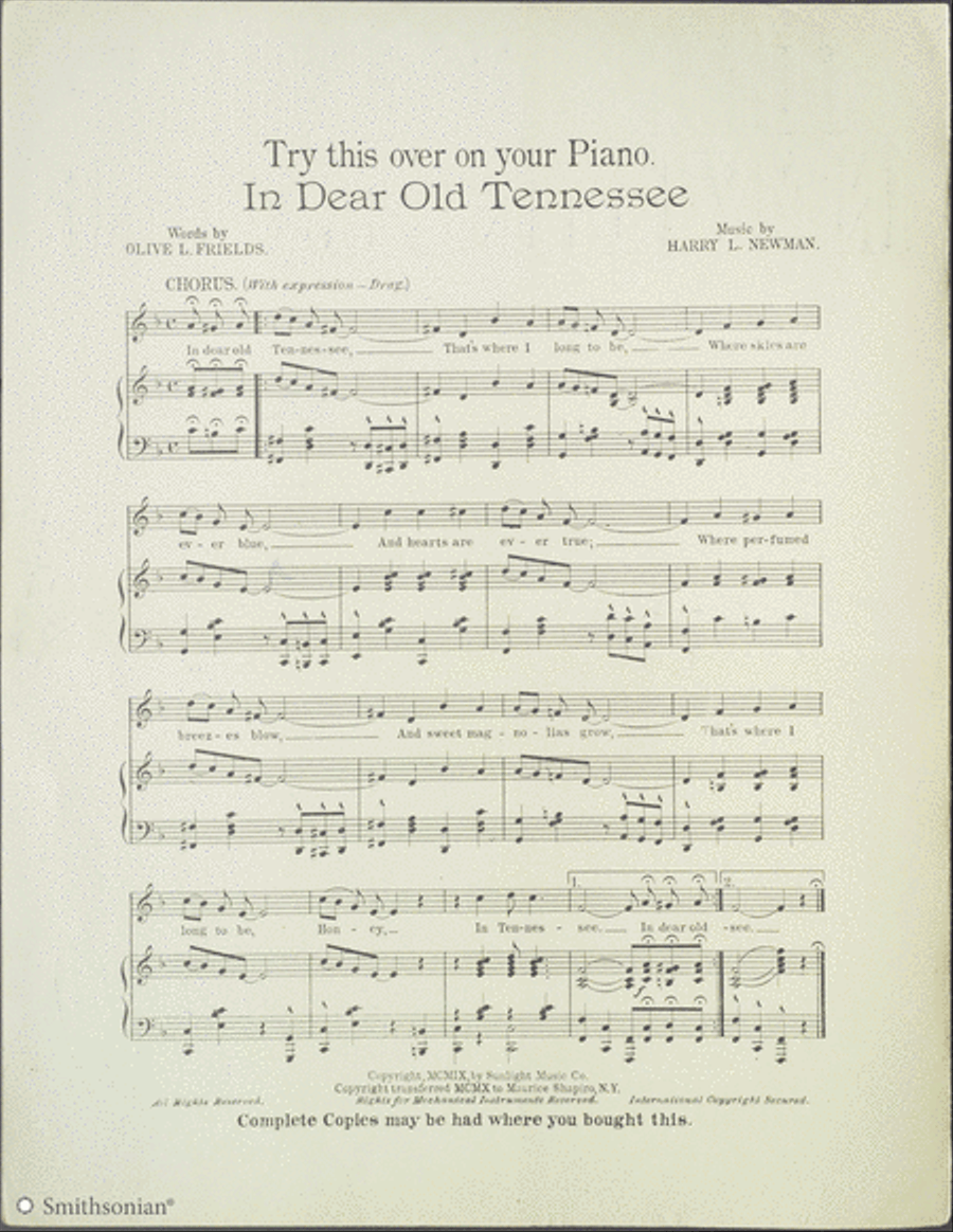 Come Josephine, In My Flying Machine Piano, Vocal scores gallery preview page 2