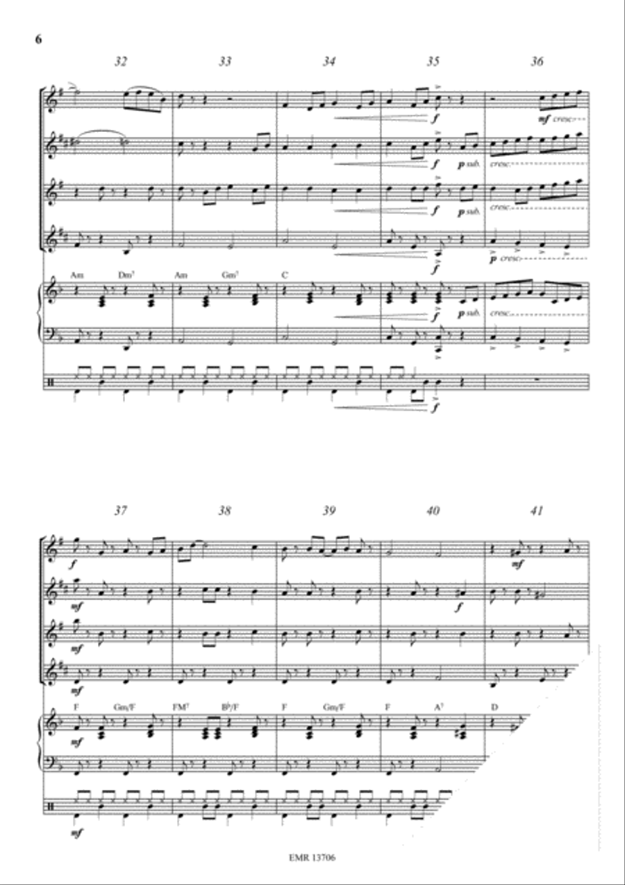 I Got Plenty O' Nuttin' Saxophone Quartet scores gallery preview page 6