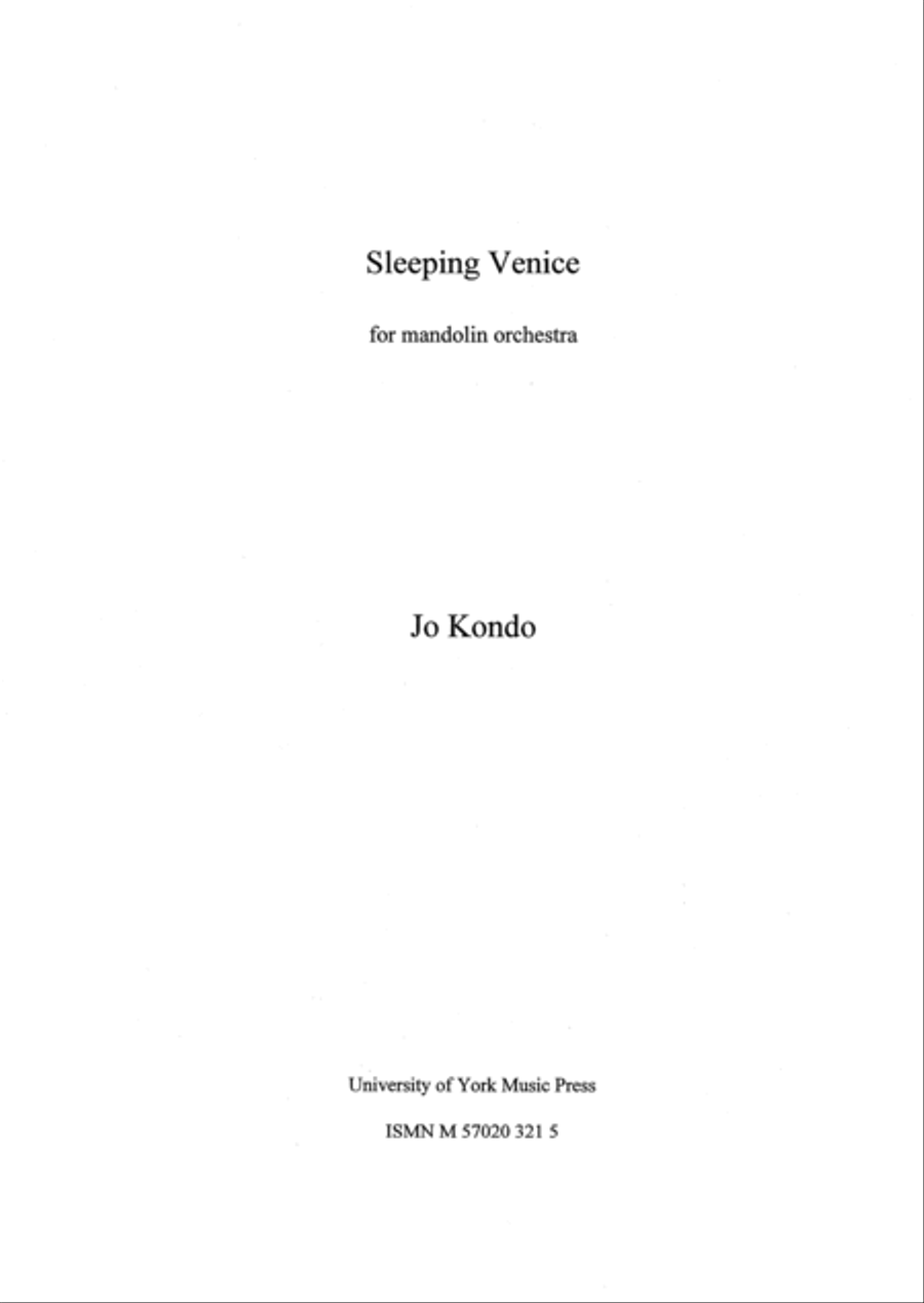 Sleeping Venice Mandolin scores gallery preview page 1