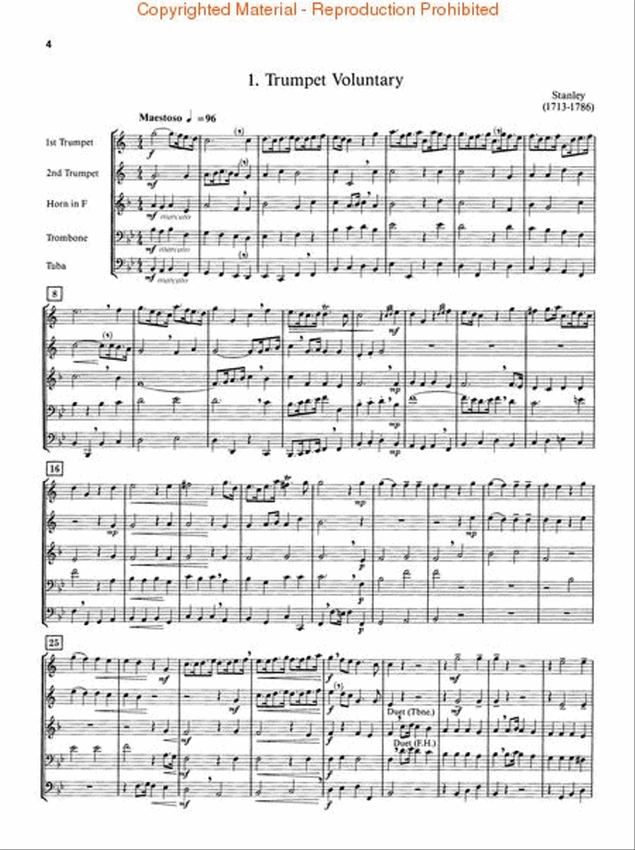 The Canadian Brass Book of Advanced Quintets Brass Quintet scores gallery preview page 2