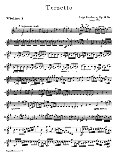 String Trio G-Dur, op. 54/2