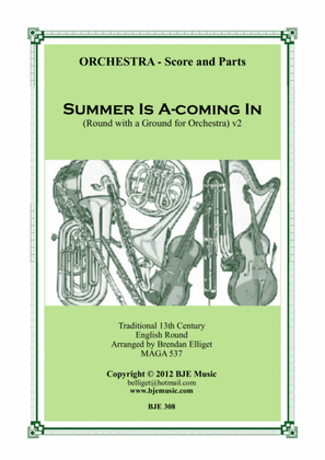 Summer Is A-coming In (Round with a Ground for Orchestra) Score and Parts PDF