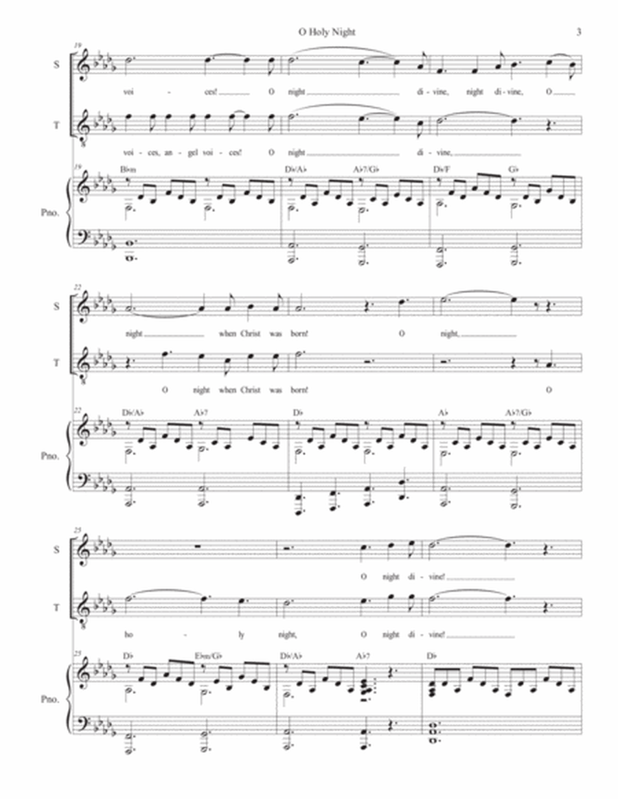 O Holy Night (2-part choir (Soprano & Tenor) - Alternate Version) image number null