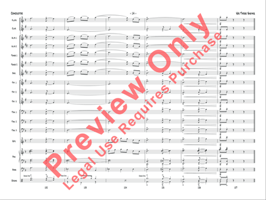 We Three Swing We Three Swing Jazz Ensemble scores gallery preview page 15