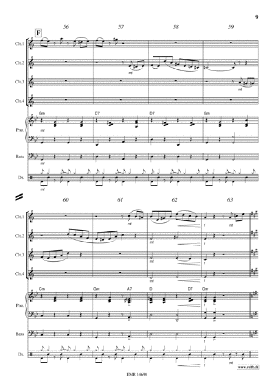 Tico Tico Tico Tico Clarinet scores gallery preview page 9