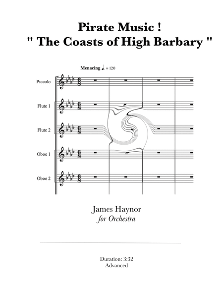 Pirate Music ! " The Coasts of High Barbary " for Orchestra image number null