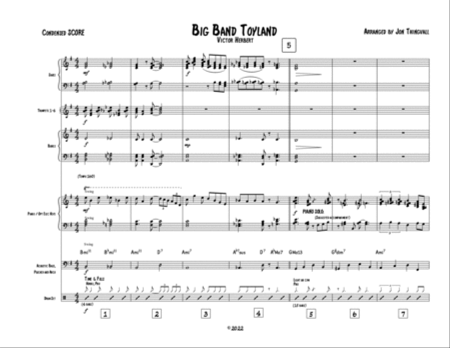 Toyland for Big Band Jazz Ensemble scores gallery preview page 5