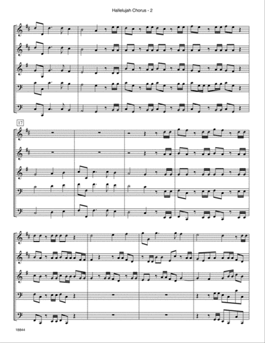 Hallelujah Chorus, The (from 'The Messiah') Choir scores gallery preview page 3