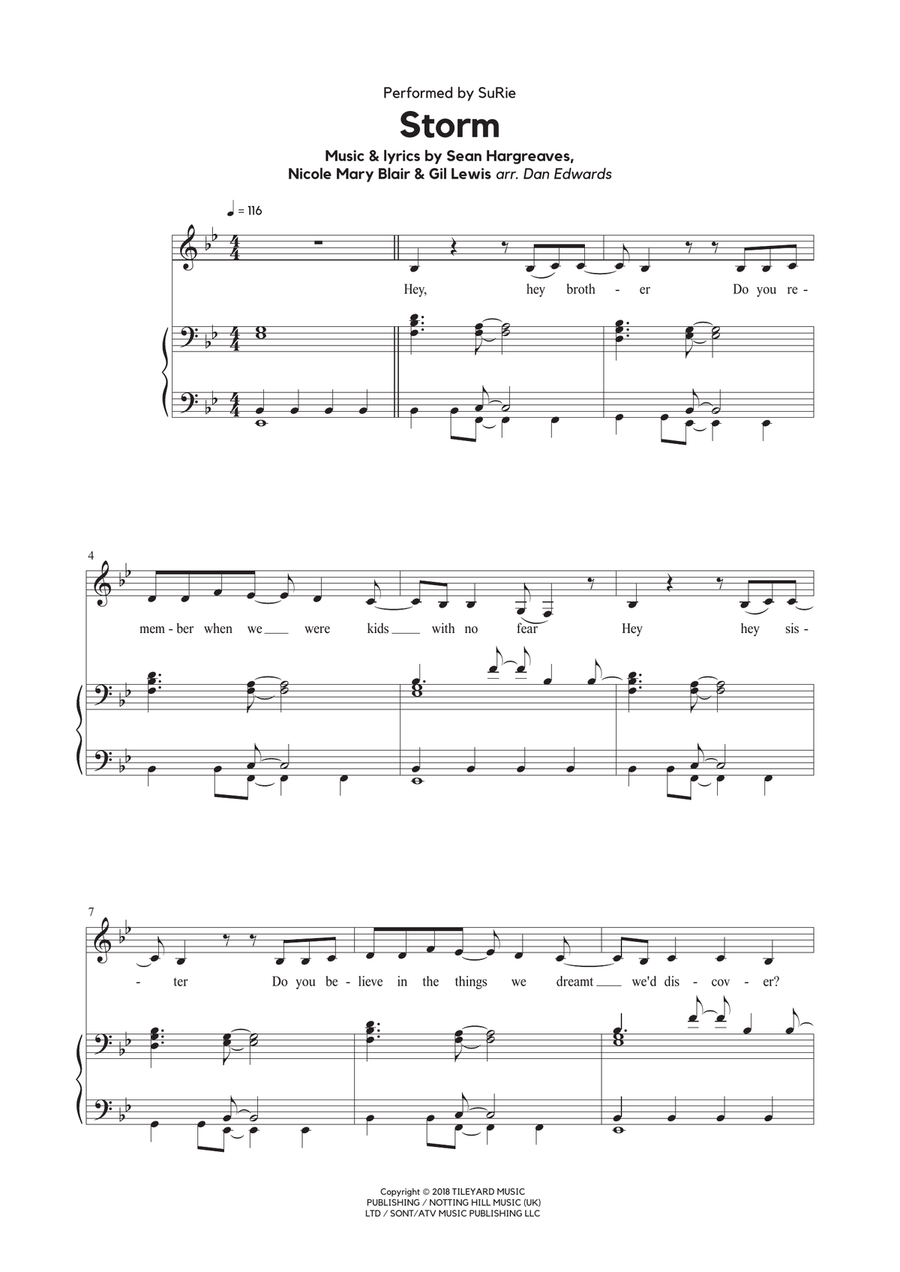 Storm (surie) Voice scores gallery preview page 1