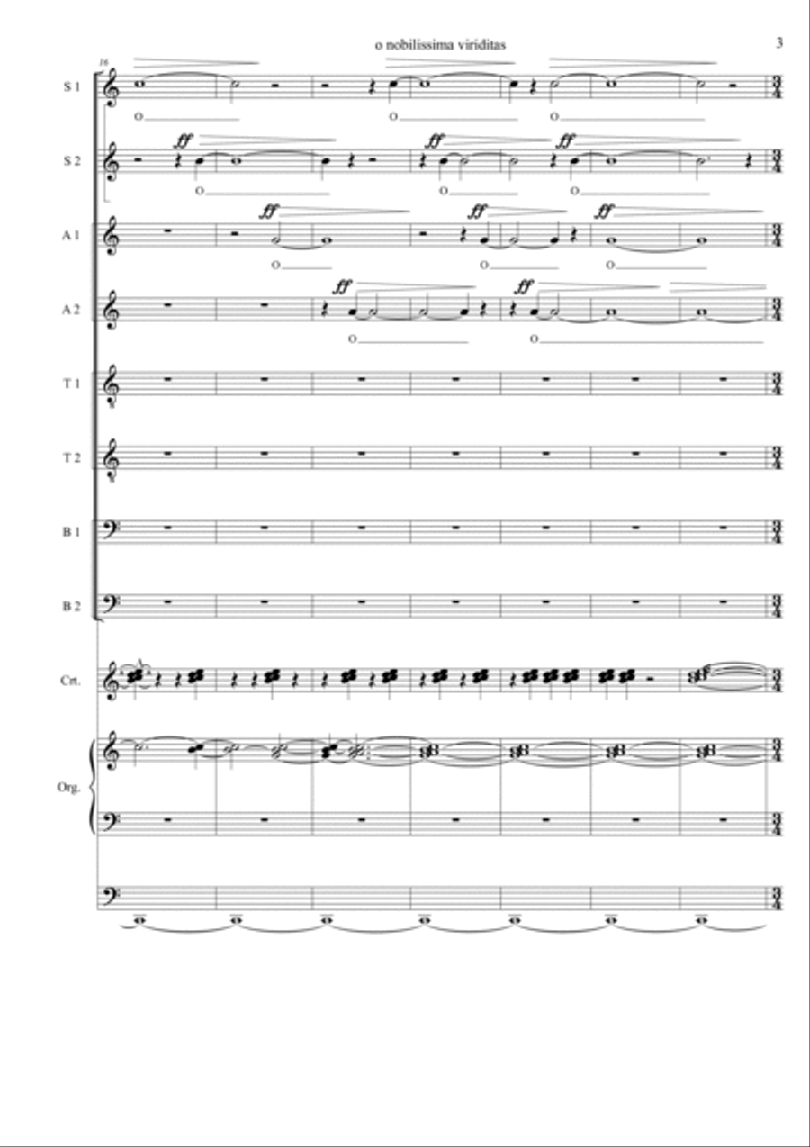 O nobilissima viriditas O nobilissima viriditas Divisi scores gallery preview page 3