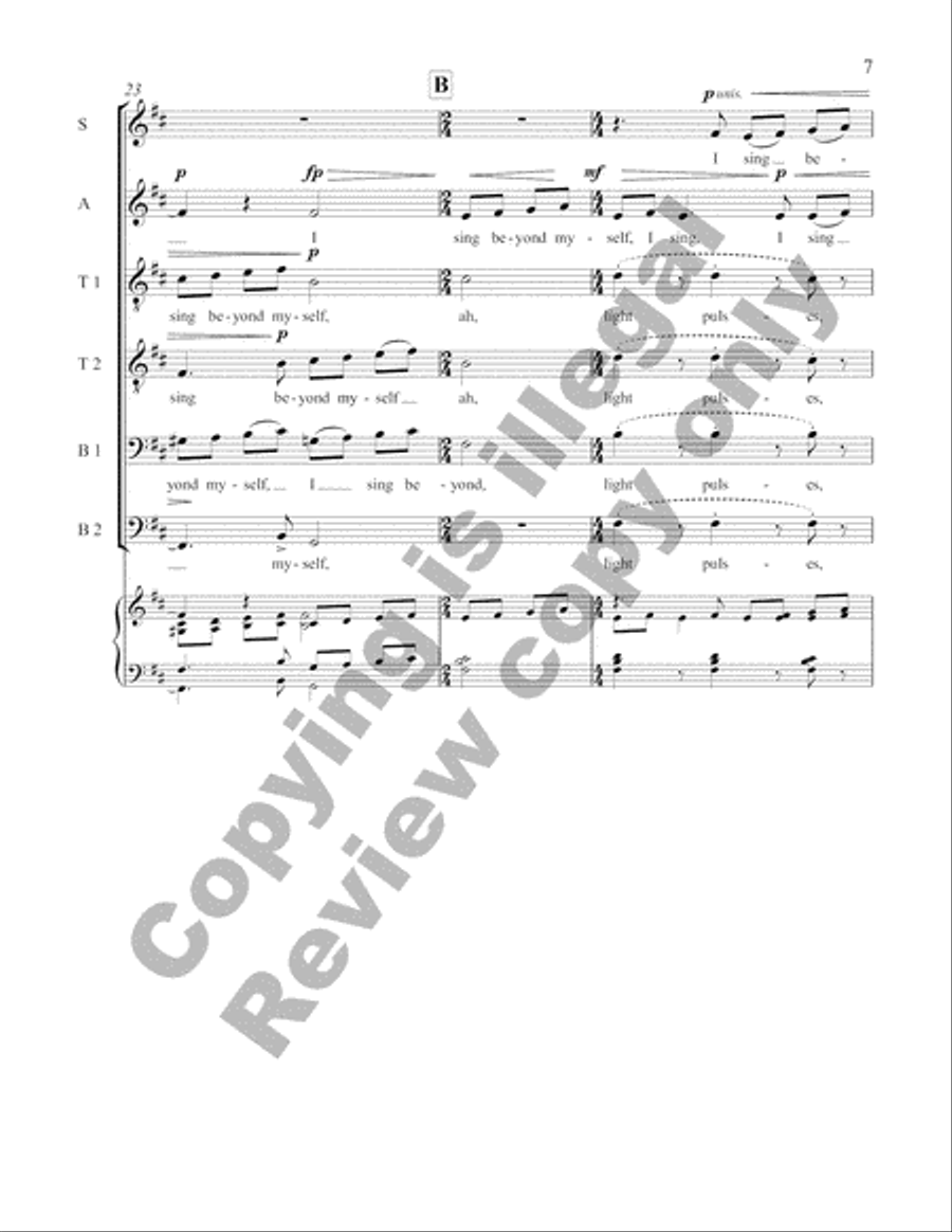 Where I Become You Divisi scores gallery preview page 10