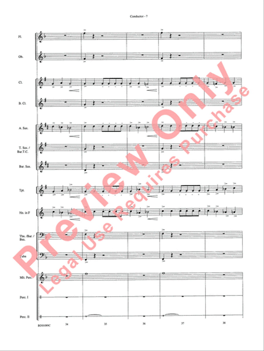Ceremonium Concert Band scores gallery preview page 10
