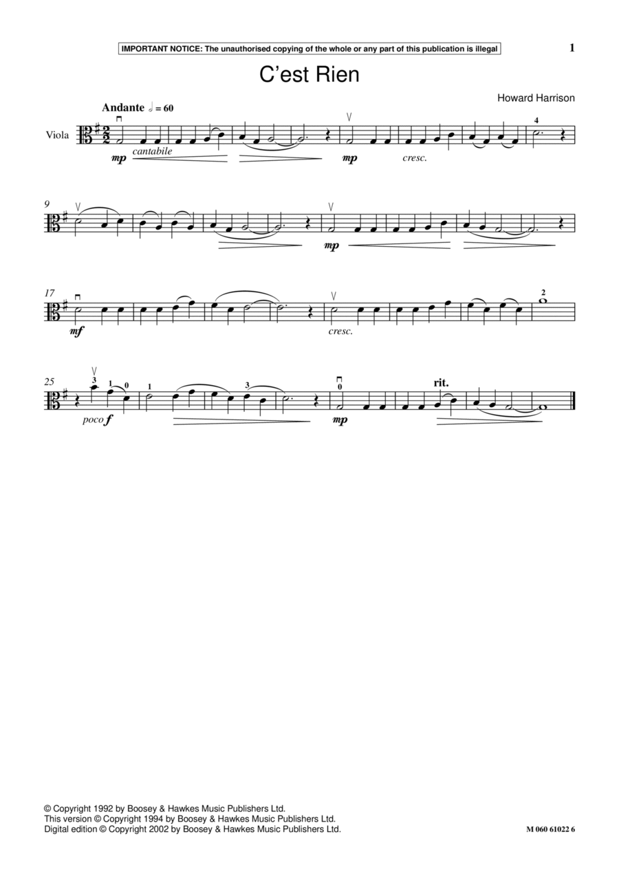 C Est Rien School and Community scores gallery preview page 1