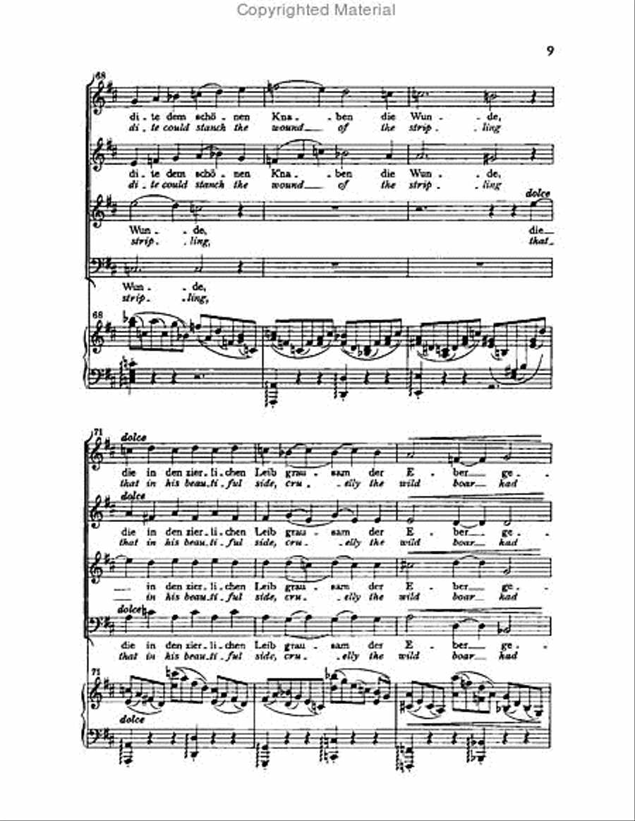 Nanie, Op.82 Choir scores gallery preview page 8