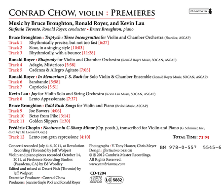 Premieres: Conrad Chow
