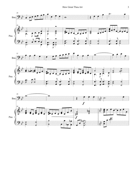 How Great Thou Art - for Bassoon and Piano image number null