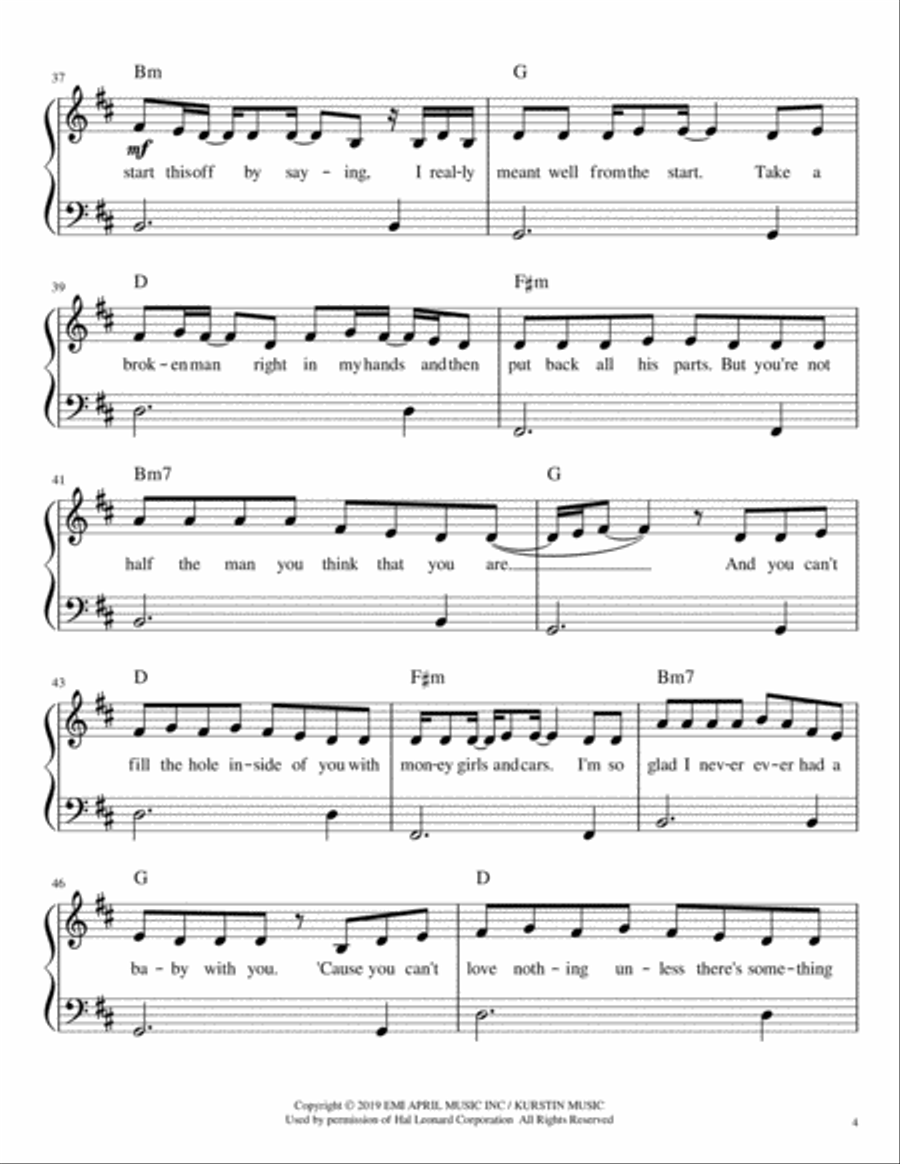 You Should Be Sad Voice scores gallery preview page 4