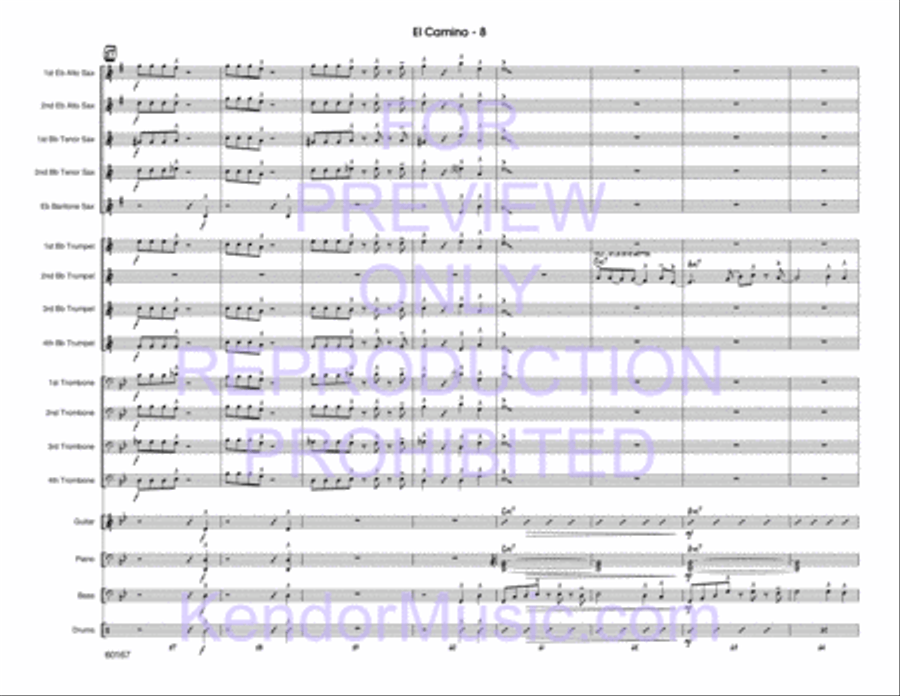 When the Saints Go Marching In Big Band scores gallery preview page 9