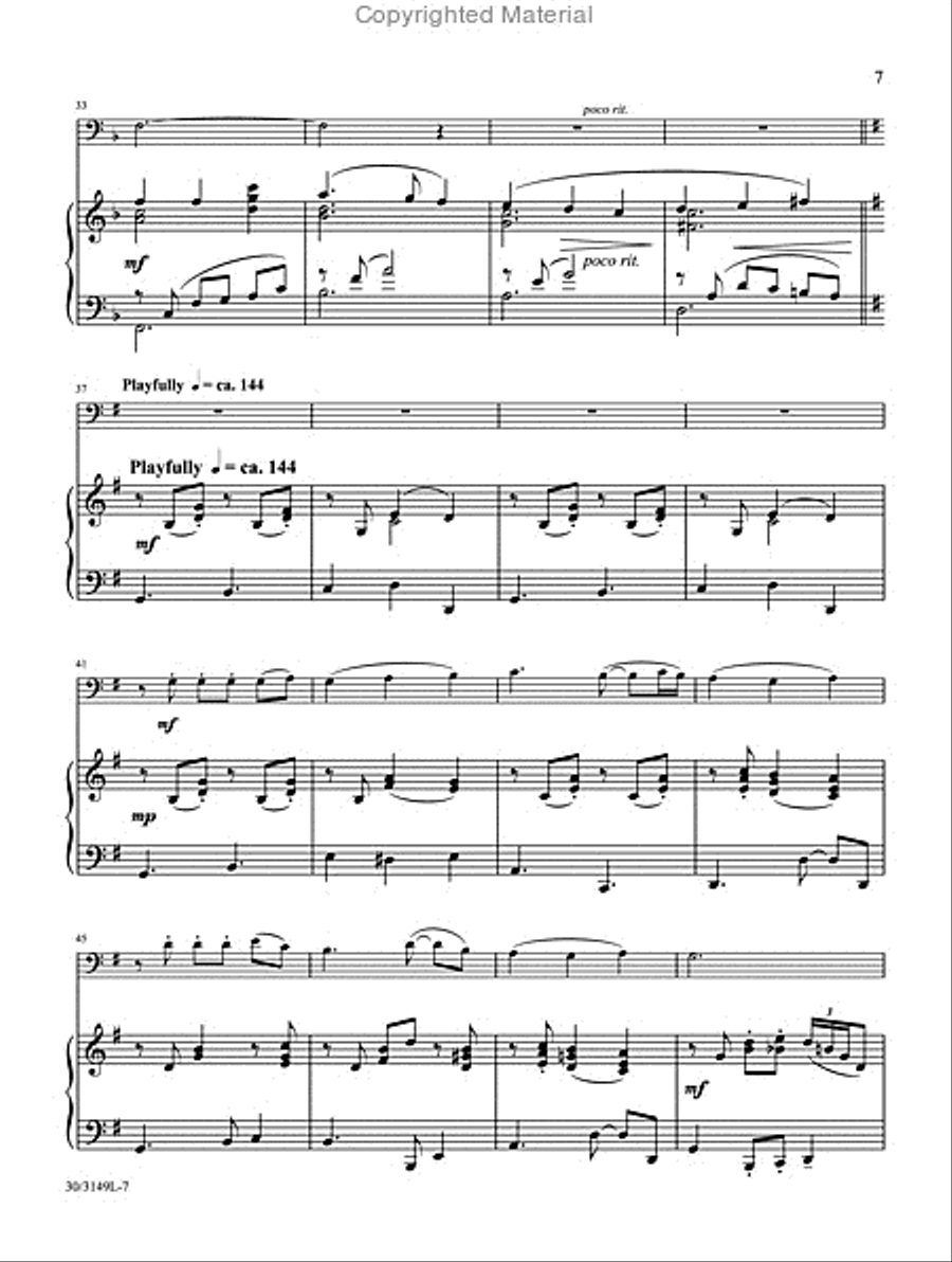 Trombone or Euphonium Solos for Worship, Vol. 2 Euphonium scores gallery preview page 5
