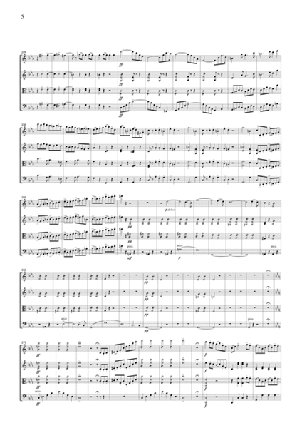 Weber Der Freischutz Overture, for string quartet, CW101