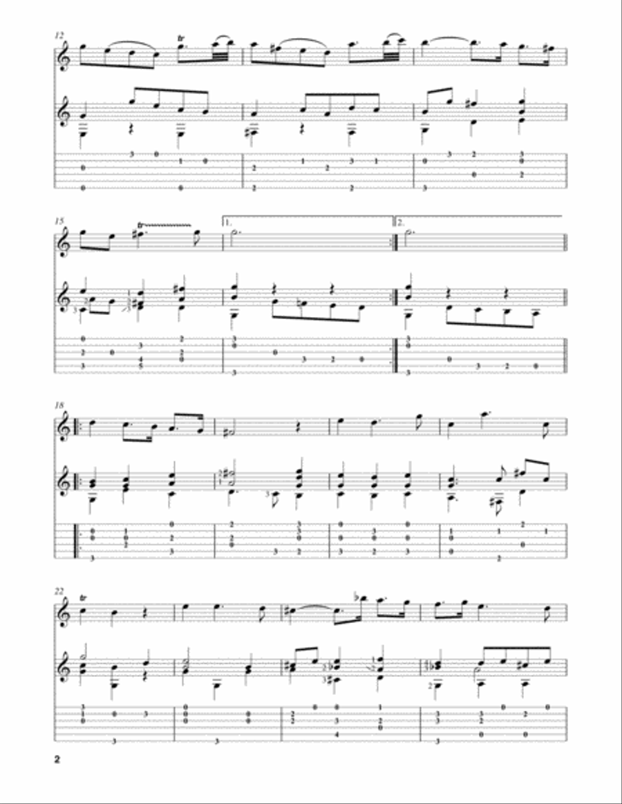 Affettuoso in C Major (from Flute Sonata in C Major, RV 48) Flute scores gallery preview page 2