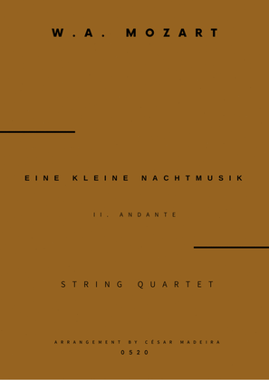 Eine Kleine Nachtmusik (2 mov.) - String Quartet (Full Score and Parts)