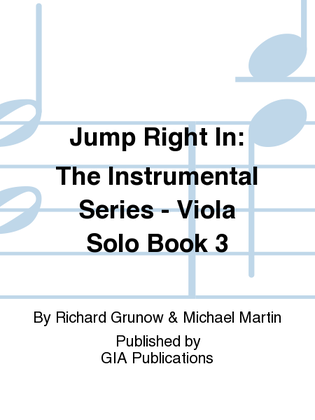 Book cover for Jump Right In: Solo Book 3 - Viola