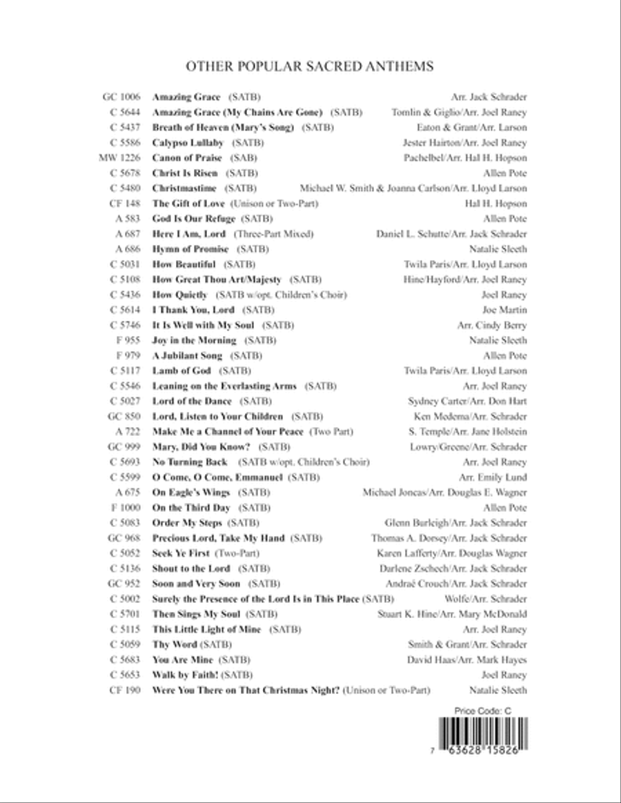 Down in the City of David 4-Part scores gallery preview page 13