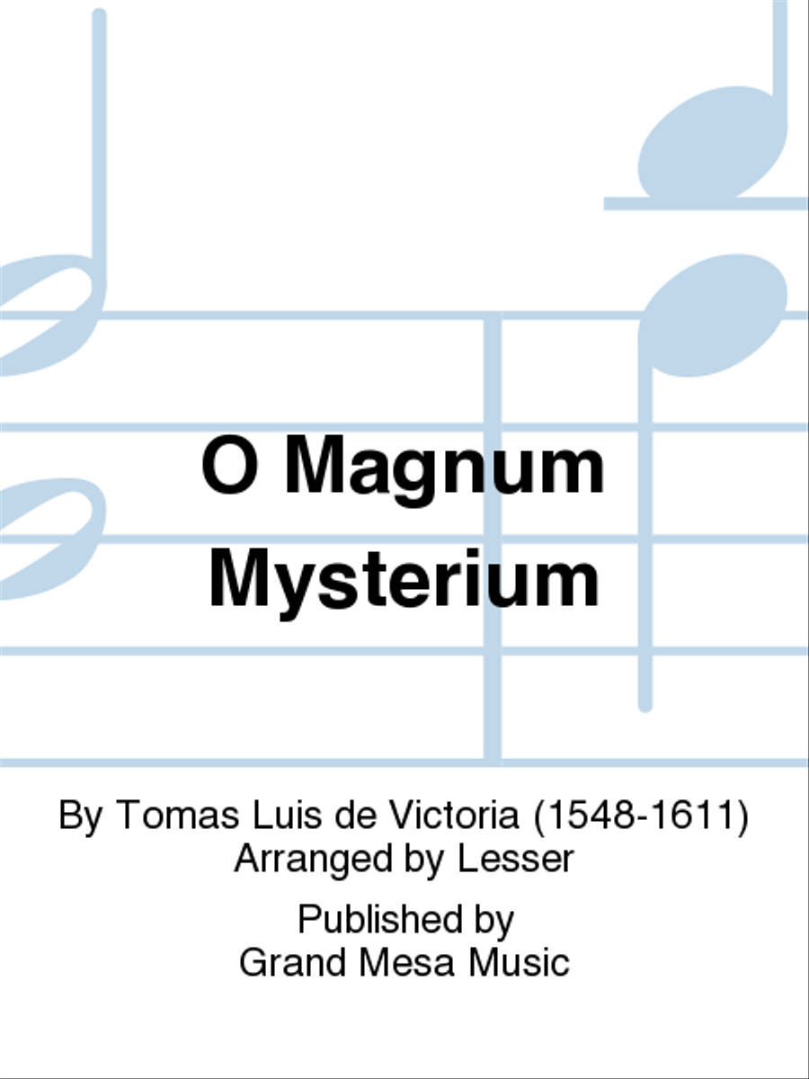 O Magnum Mysterium Bass Clarinet scores gallery preview page 1