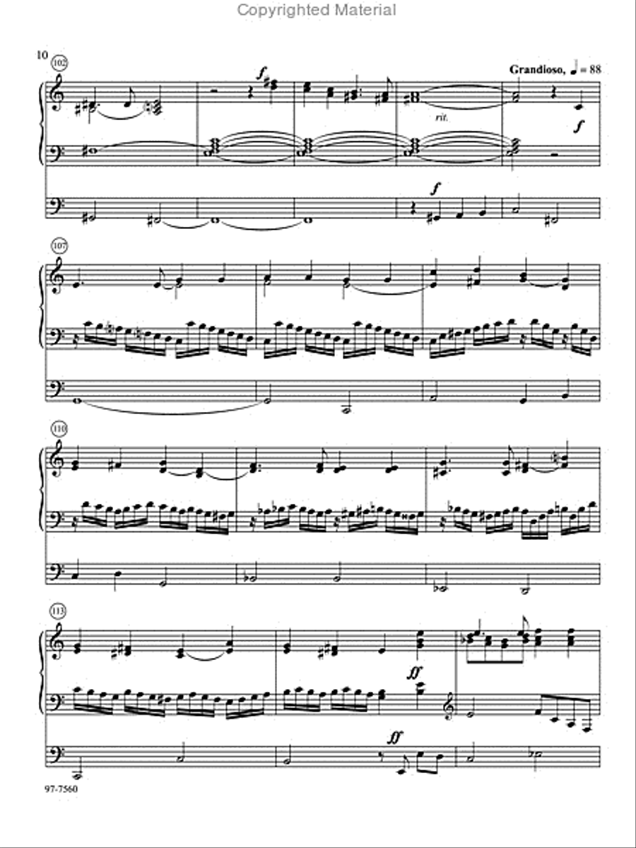 Two Patriotic Pieces for Organ Organ Solo scores gallery preview page 10