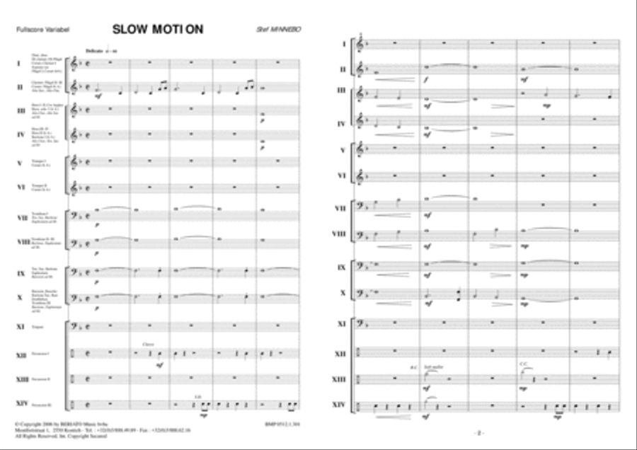 Slow Motion Concert Band scores gallery preview page 2