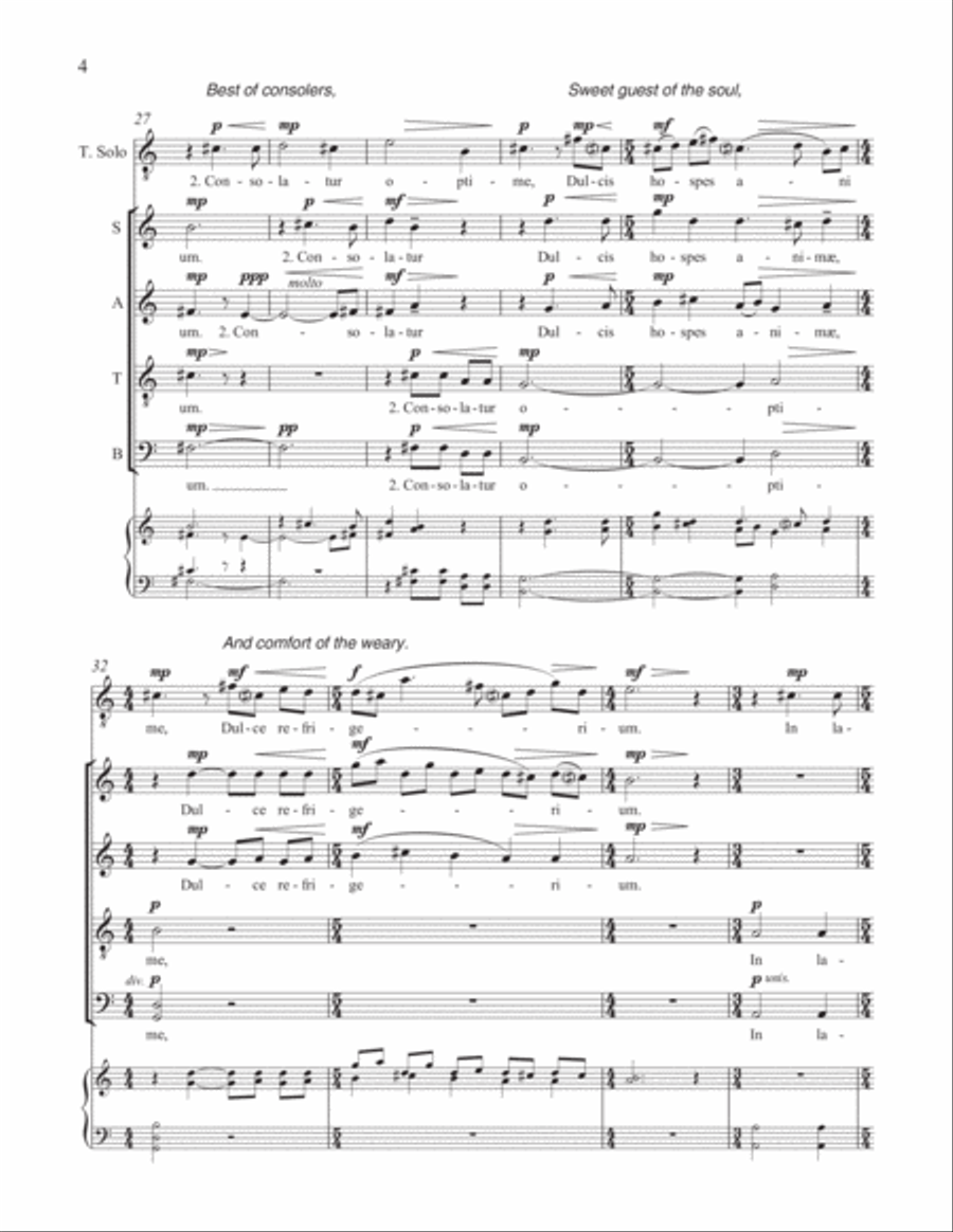 Veni, Sancte Spiritus Veni, Sancte Spiritus Divisi scores gallery preview page 5