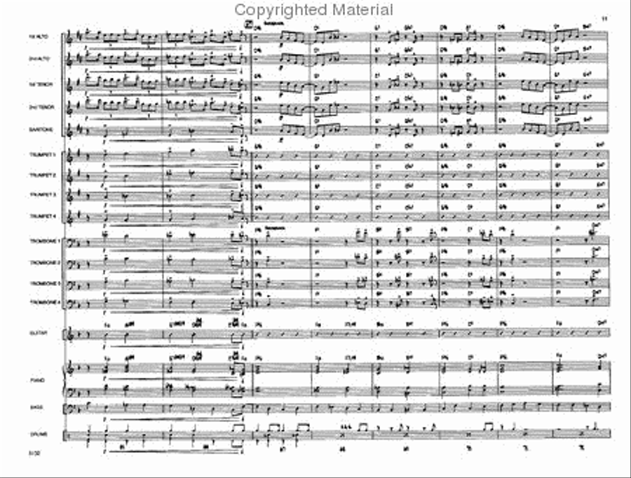 A Shuffle for Uncle Guido Jazz Ensemble scores gallery preview page 10