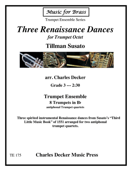 Three Renaissance Dances for Antiphonal Trumpet Quartets image number null