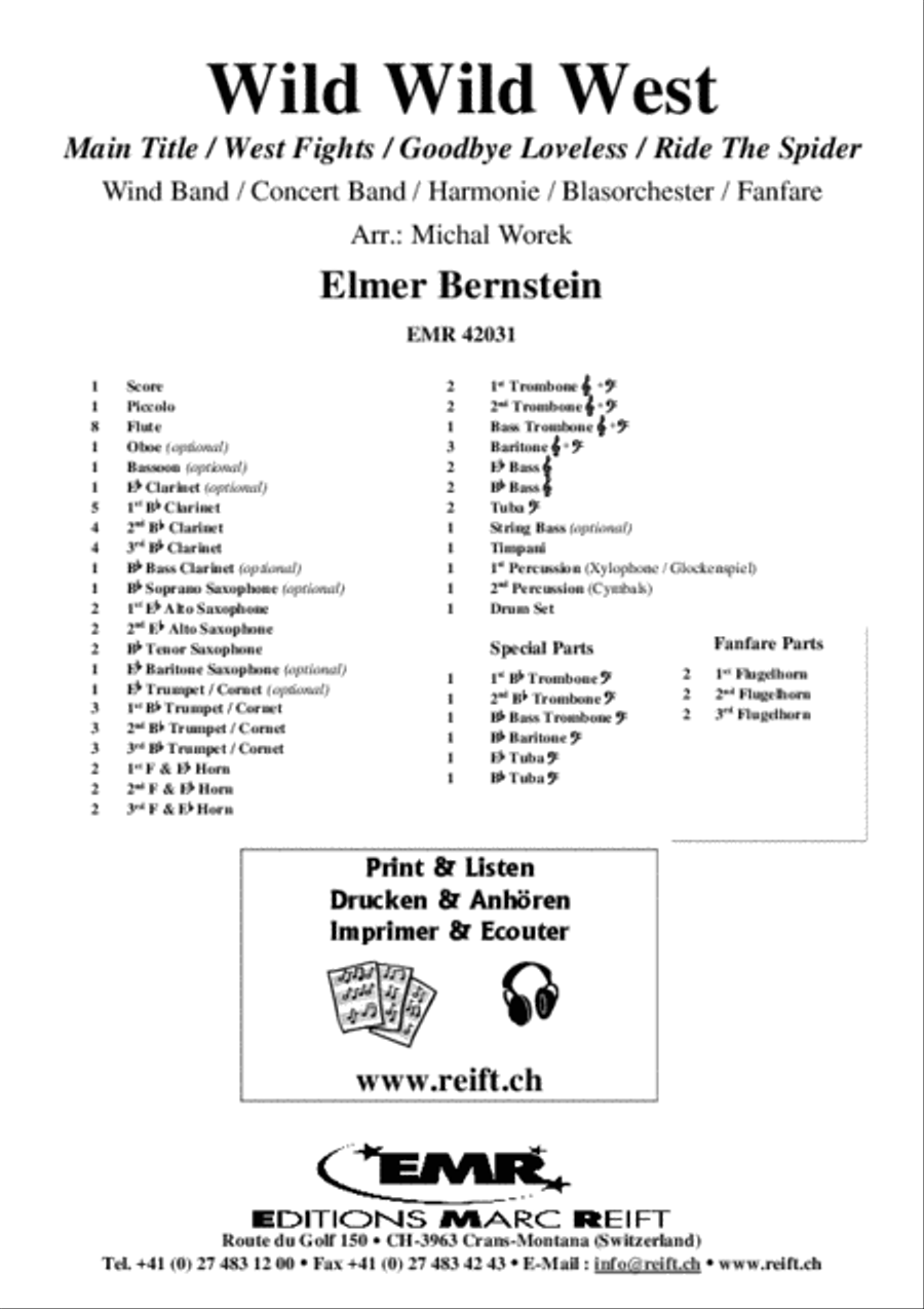 Wild Wild West Concert Band scores gallery preview page 2