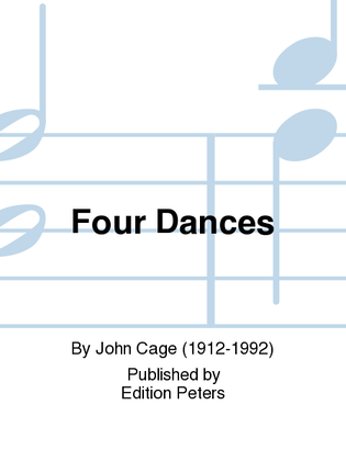 Book cover for Four Dances for Piano, Percussion and Voice