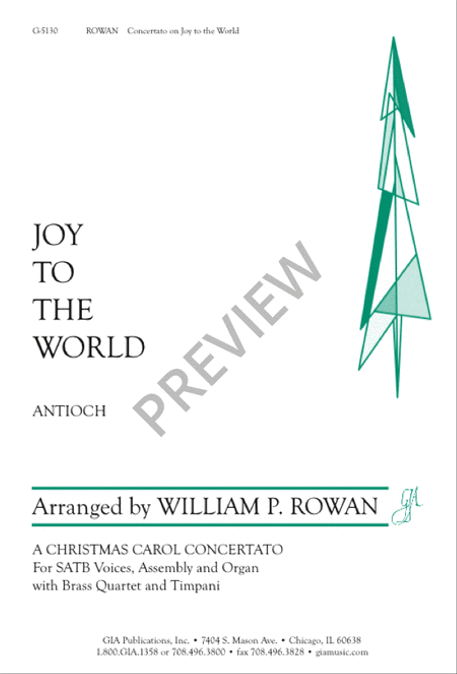 Joy to the World 4-Part scores gallery preview page 1