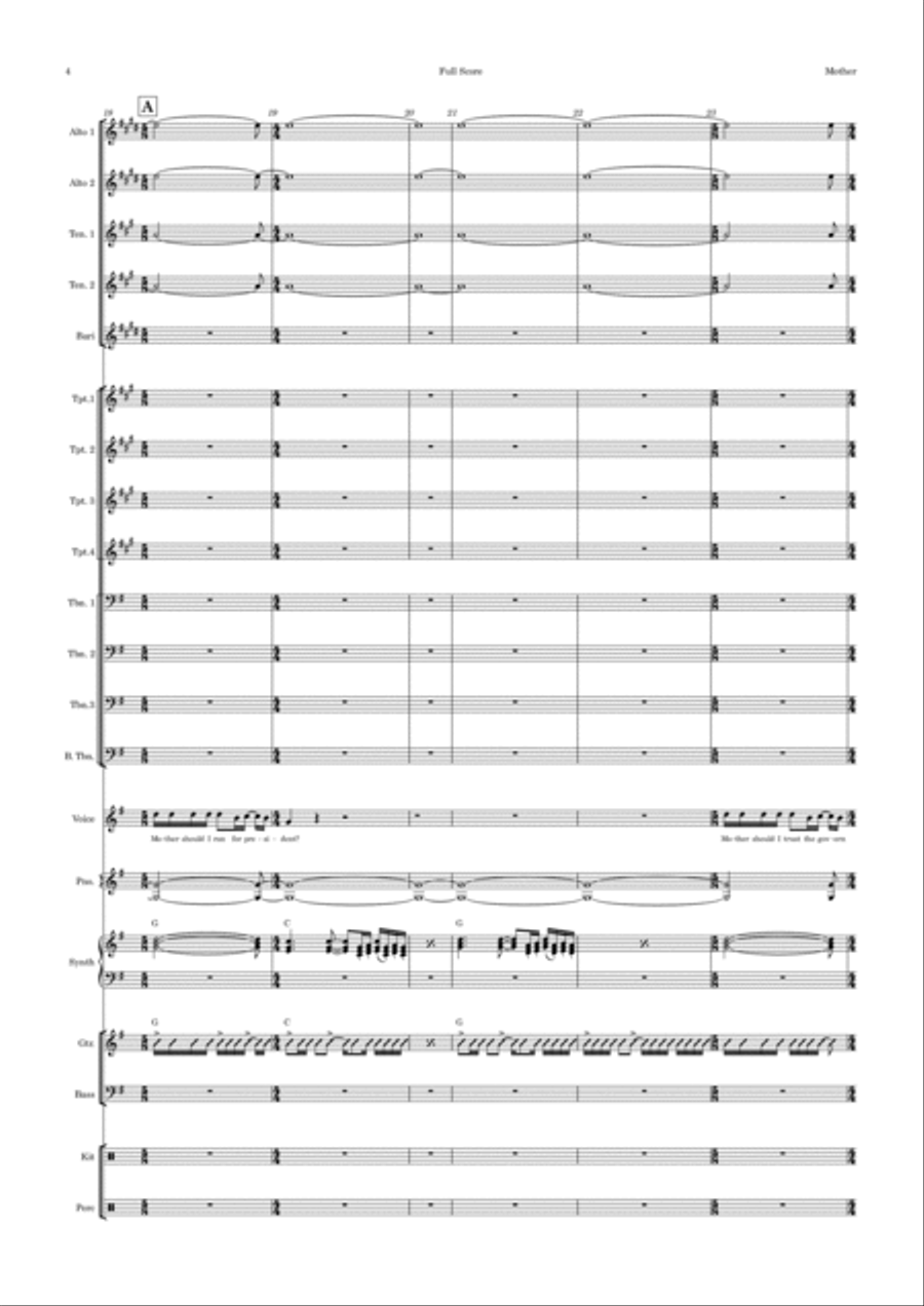 Mother Saxophone scores gallery preview page 4
