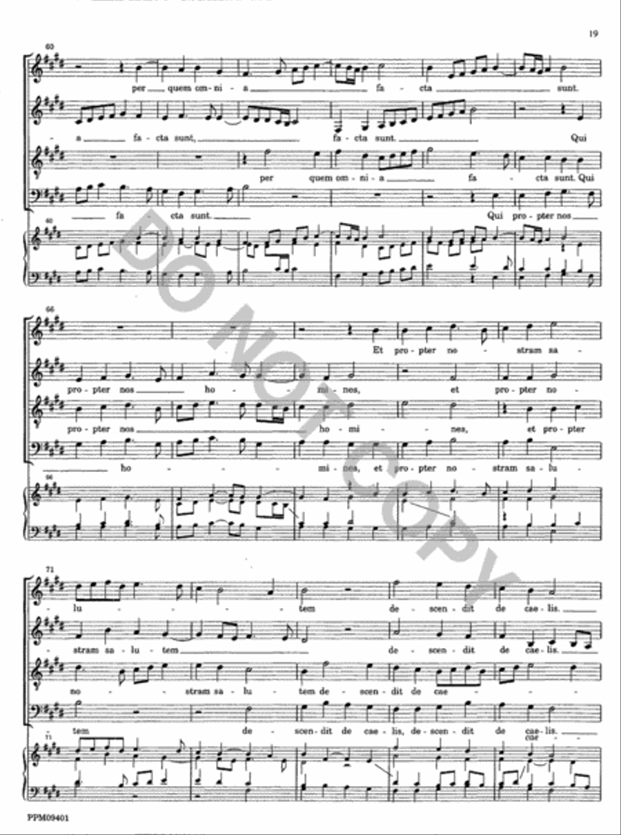 Missa Descendit Angelus Domini 4-Part scores gallery preview page 20