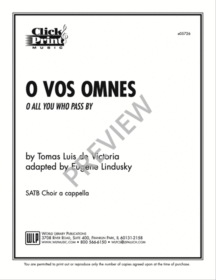 O Vos Omnes/O All You Who Pass By Sacred scores gallery preview page 10