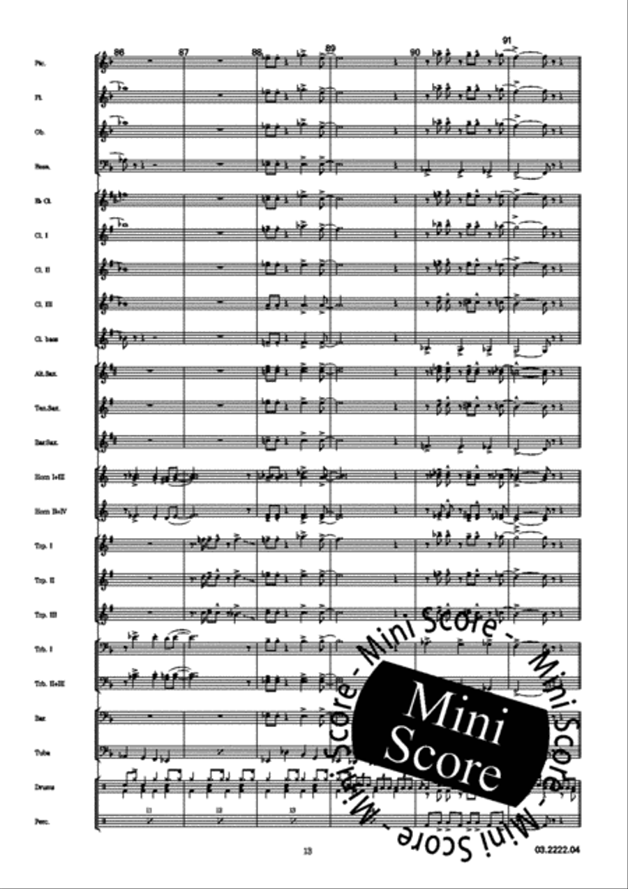 Rock and Go Concert Band scores gallery preview page 17