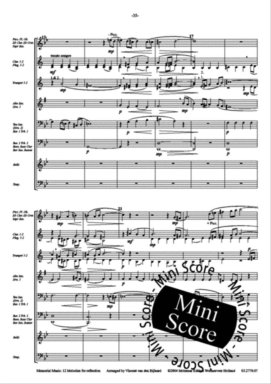 Memorial Music Fanfare Band scores gallery preview page 37