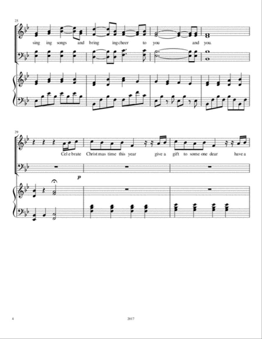 December Wish 4-Part scores gallery preview page 4
