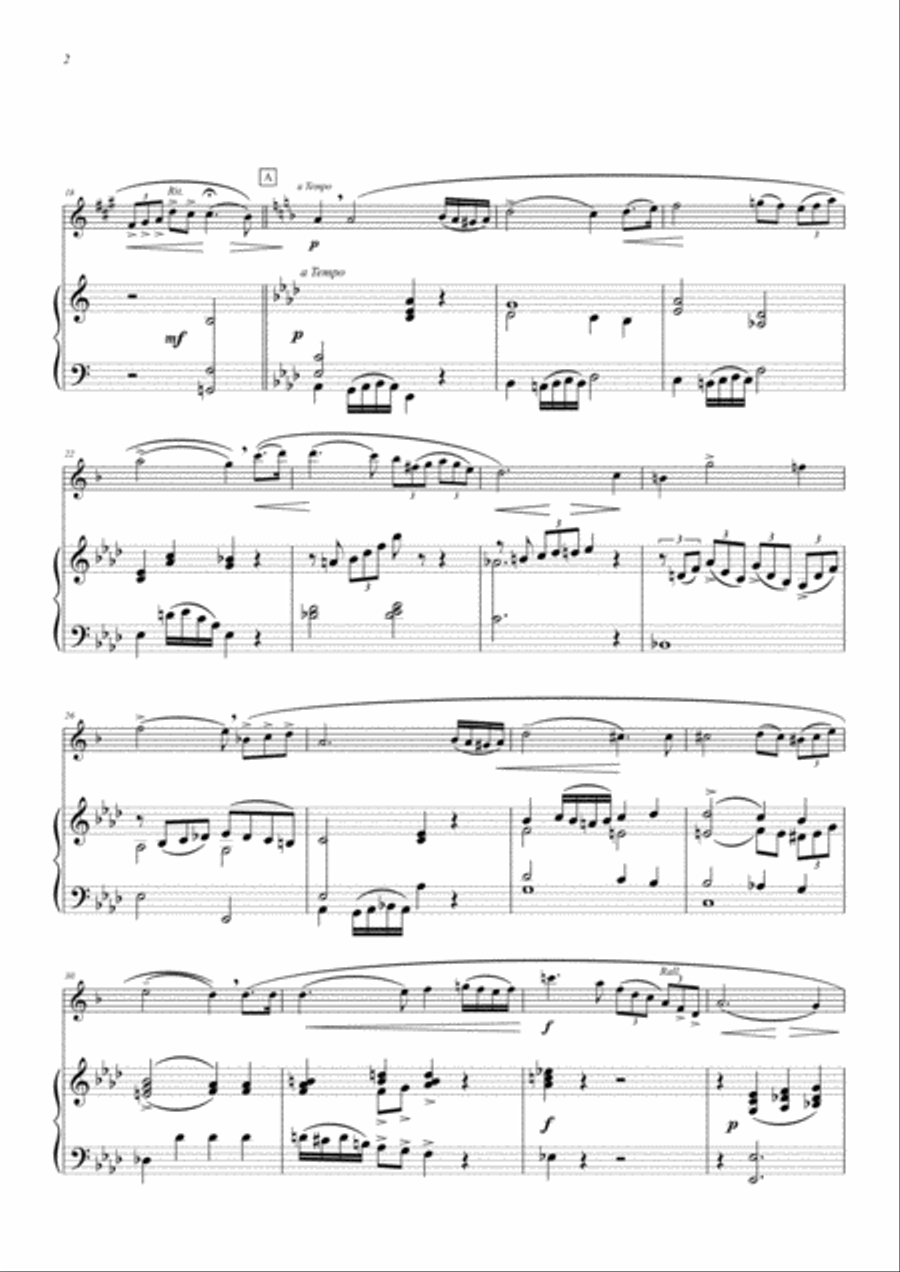 Lucien MEYER (1870-1932) MEDITATION for Alto Saxophone and Piano (1908). Alto Saxophone scores gallery preview page 4