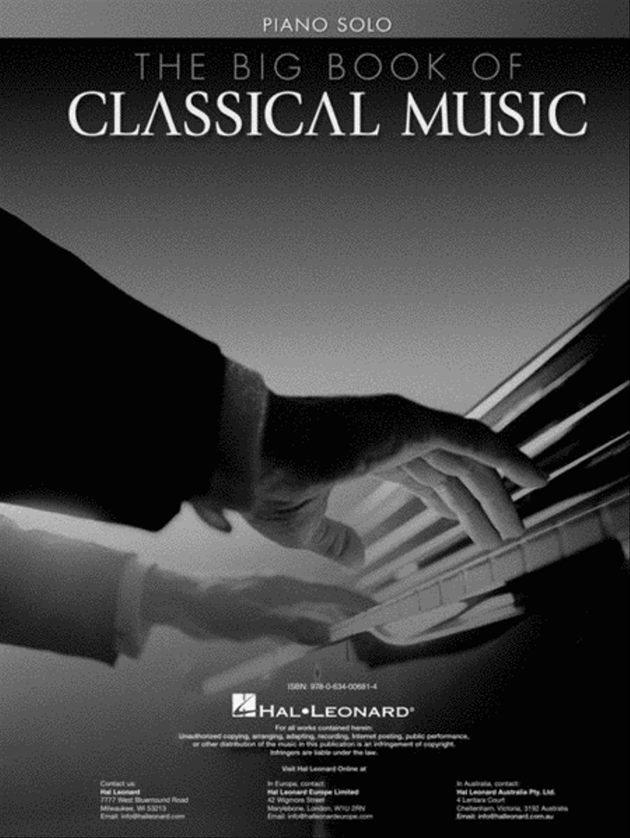 The Big Book of Classical Music Piano Solo scores gallery preview page 3